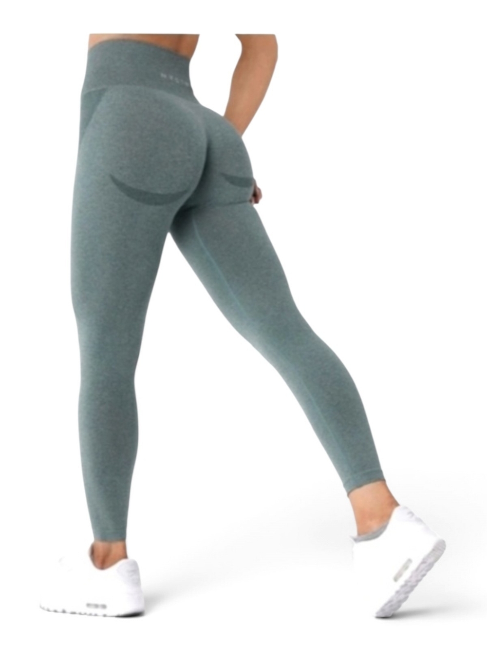 NVGTN Contour Seamless Green High Waist Workout Leggings Size Small NWOT